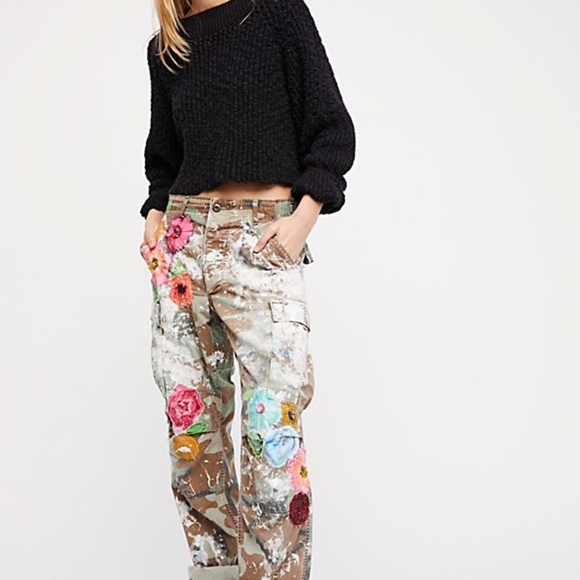 free people camo pants